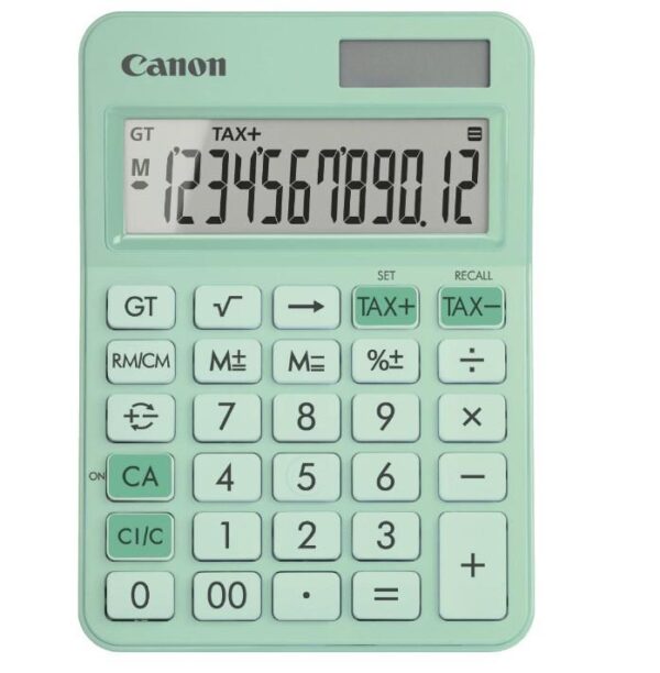 """Calculator birou Canon LS-125KB-GR, Green, 12 digits, 29 keys, dual