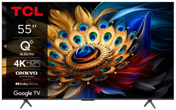 Televizor TCL QLED 55C655, 55''(139cm), 4K, Smart TV, Negru