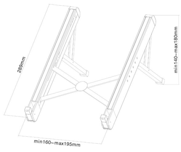 Stand racire Laptop Neomounts by Newstar NSLS010 - imagine 3