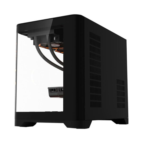 Carcasa 1STPLAYER UV6 Cube Tower ARGB NEGRU - imagine 6