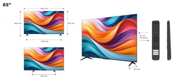 Televizor TCL QLED 65T7B, 164 cm, Smart Google TV, 4K - Image 5