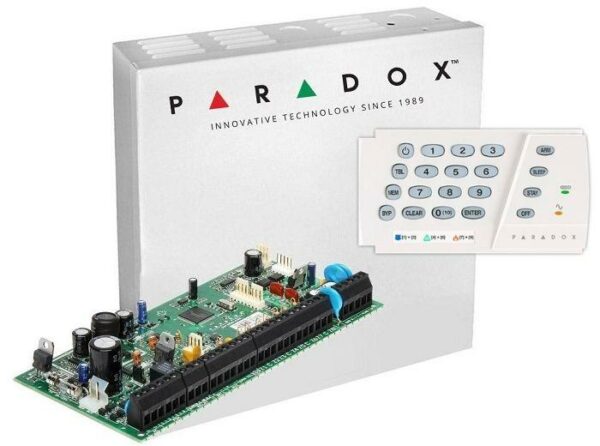 Centrala Paradox SP6000+; 8 zone pe placa (16 cu dublare