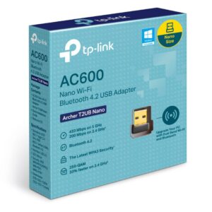 Adaptor wireless TP-Link, ARCHER T2UB NANO; AC600 Dual-band, USB 2.0;