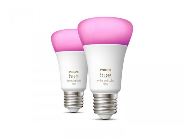 2 Becuri LED RGB inteligente Philips Hue A60, Bluetooth, E27, - imagine 4