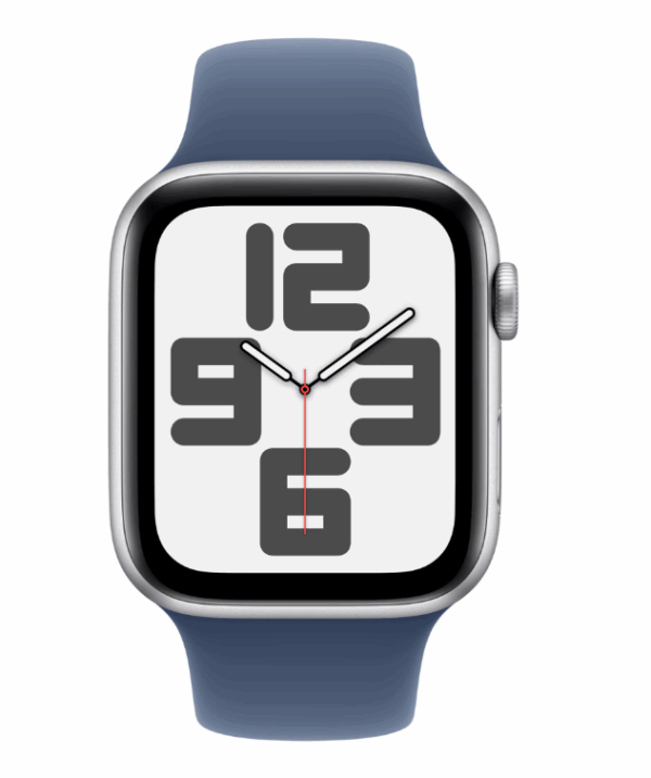 Apple Watch SE GPS 44mm Silver Aluminium Case with Denim