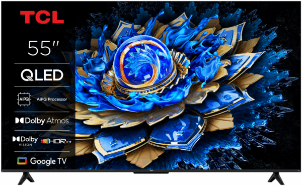 Televizor TCL QLED 55T69C, 138 cm, Smart Google TV, 4K