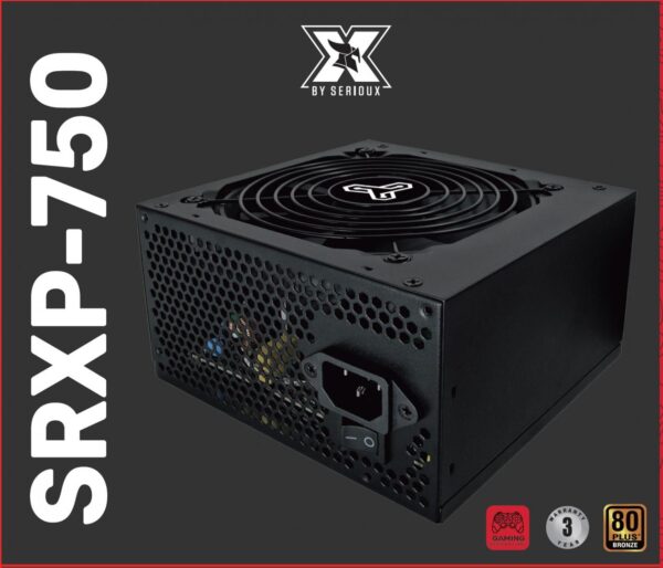 Sursa Serioux Energy 750W, Ventilator 12cm, ATX, material metal, cabluri: