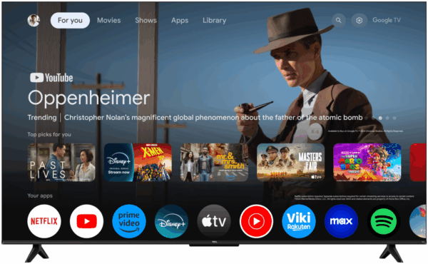Televizor TCL QLED 55T69C, 138 cm, Smart Google TV, 4K - imagine 4