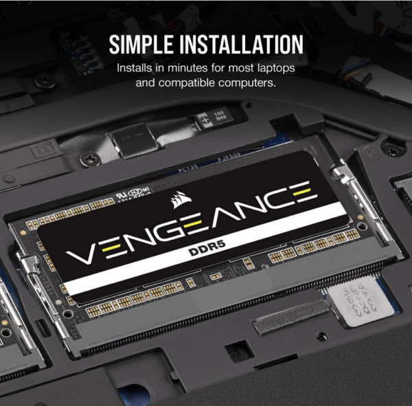 Memorie RAM Corsair Vengeance, SODIMM, DDR5, 32GB (2x16GB), CL40, 4800MHz - imagine 3
